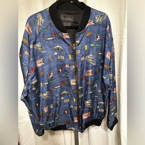 Men’s Railroads Theme “ Nichole Miller “ Bomber Jacket